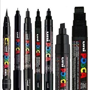 Uni POSCA Mixed Marker Pack - 7 Paint Markers